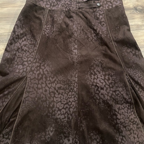Elegant Brown A-Line Skirt - Picture 2 of 5